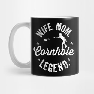 Cornhole Shirt Vintage Funny Wife Mom Cornhole Legend Mug